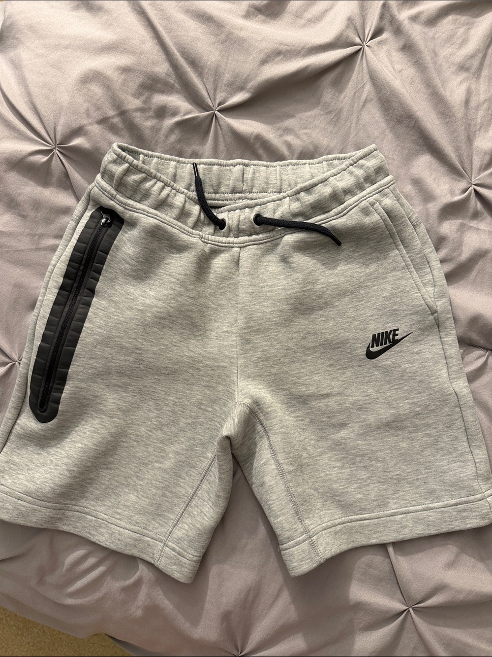 Nike Light Gray Shorts with Black Trim